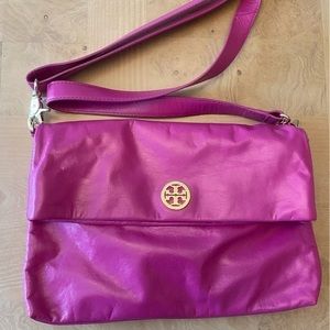 RARE Tory Burch Fuchsia Cross Body Bag